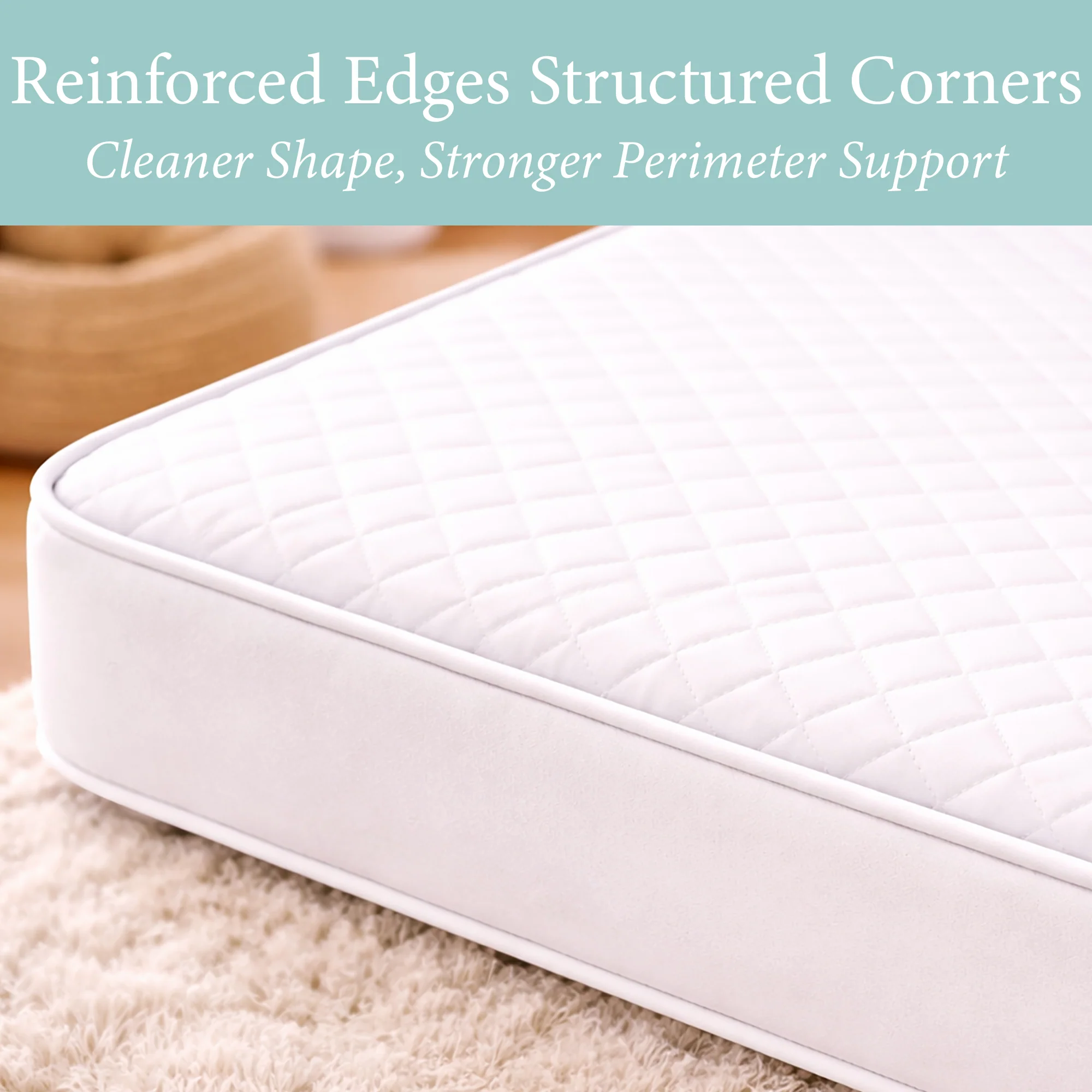 Custom Baby Mattress - White Vinyl - Image 3