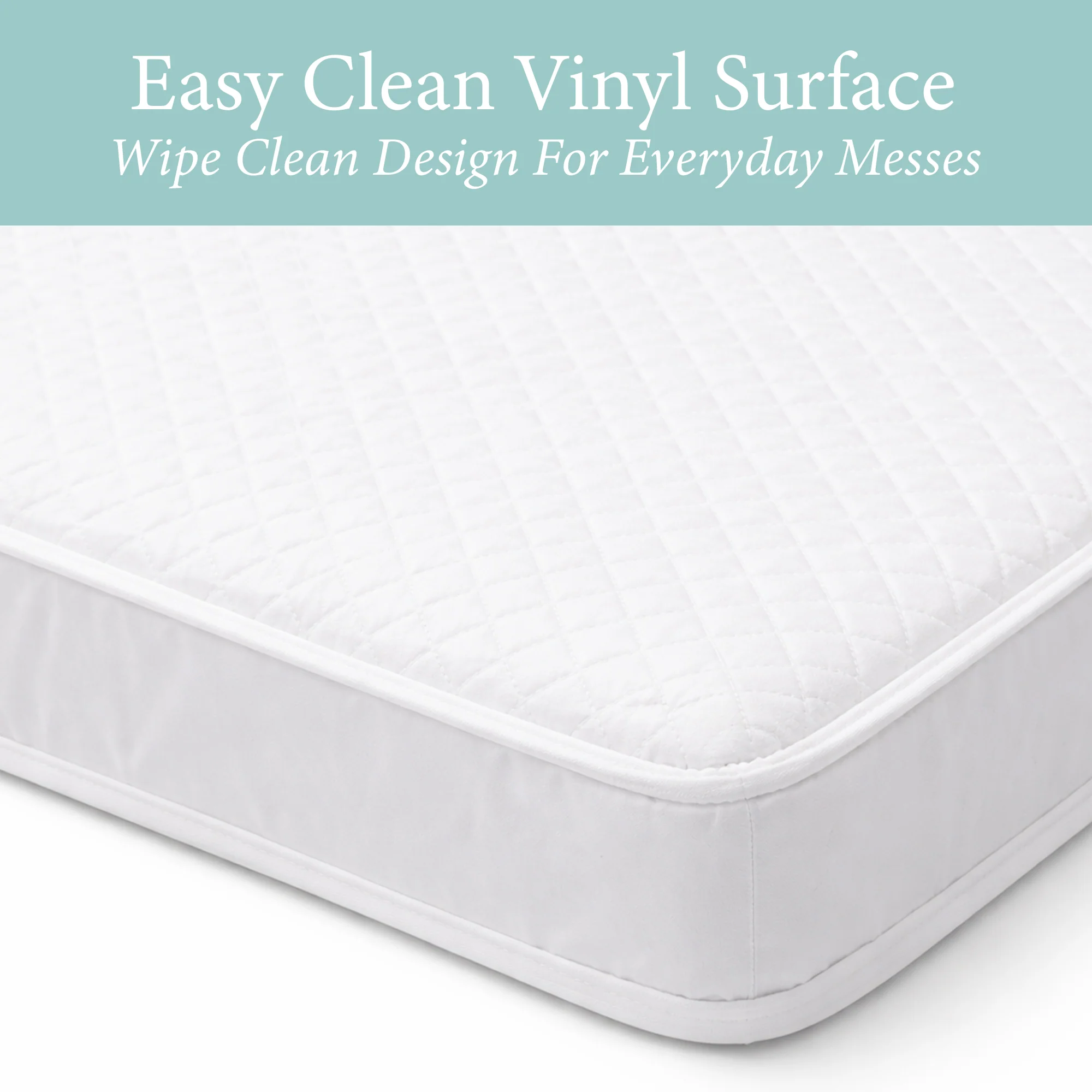 Custom Baby Mattress - White Vinyl - Image 5
