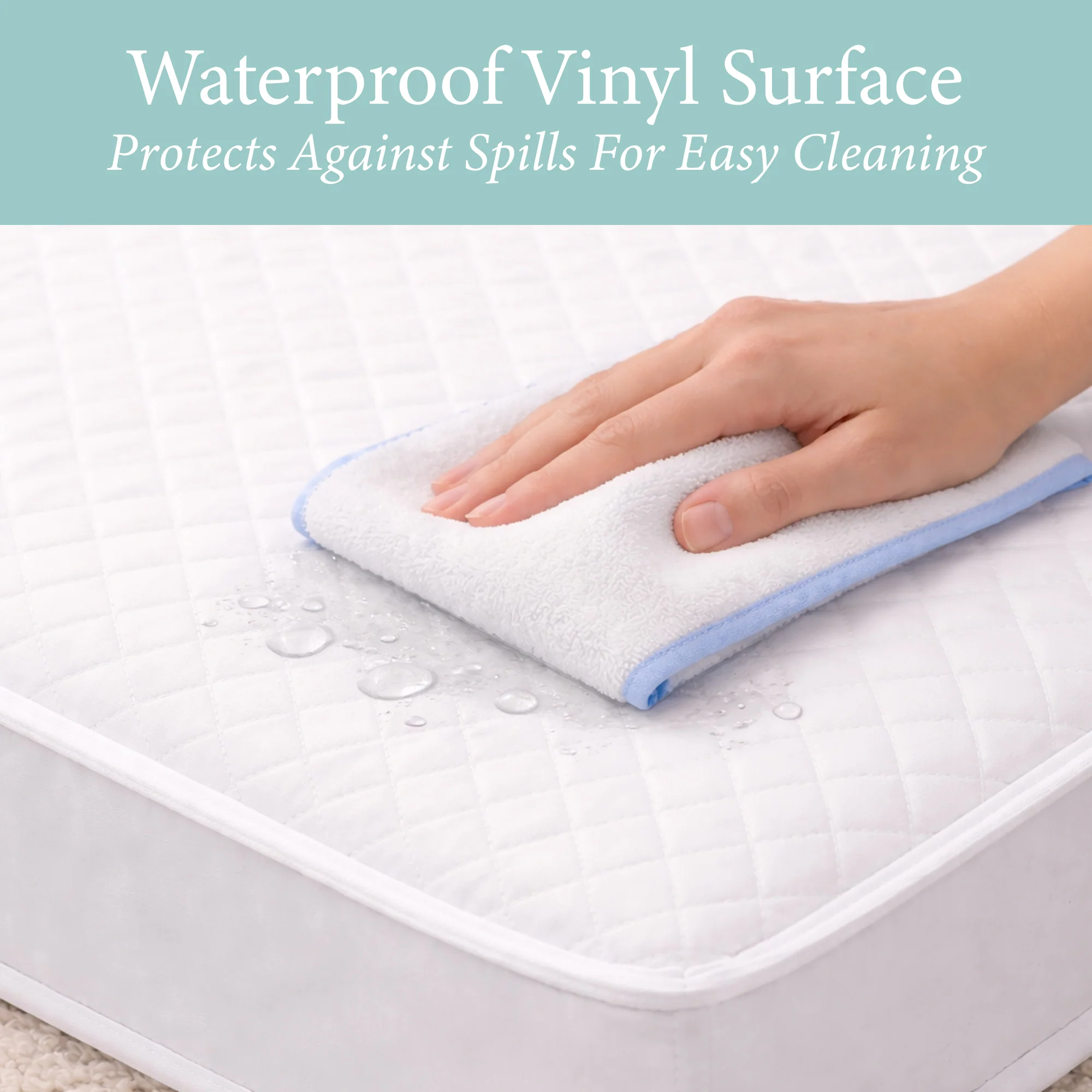 Custom Baby Mattress - White Vinyl - Image 6