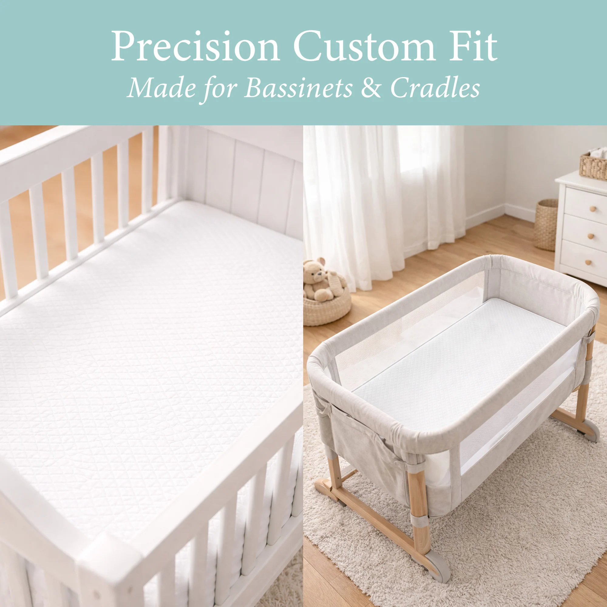 Custom Baby Mattress - White Vinyl - Image 7