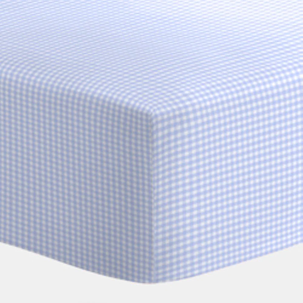 Gingham Fitted Baby Cradle Sheet - Image 3