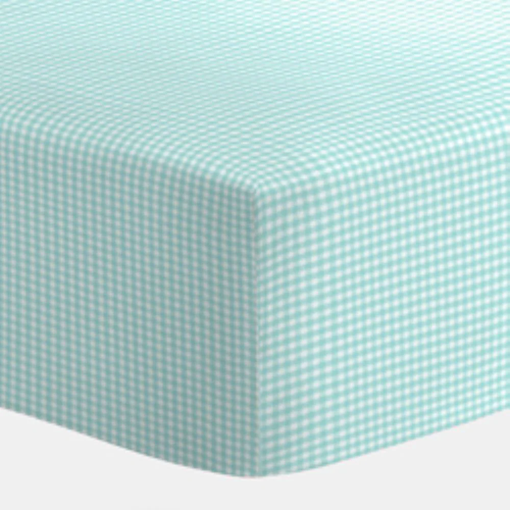 Gingham Fitted Baby Cradle Sheet - Image 5