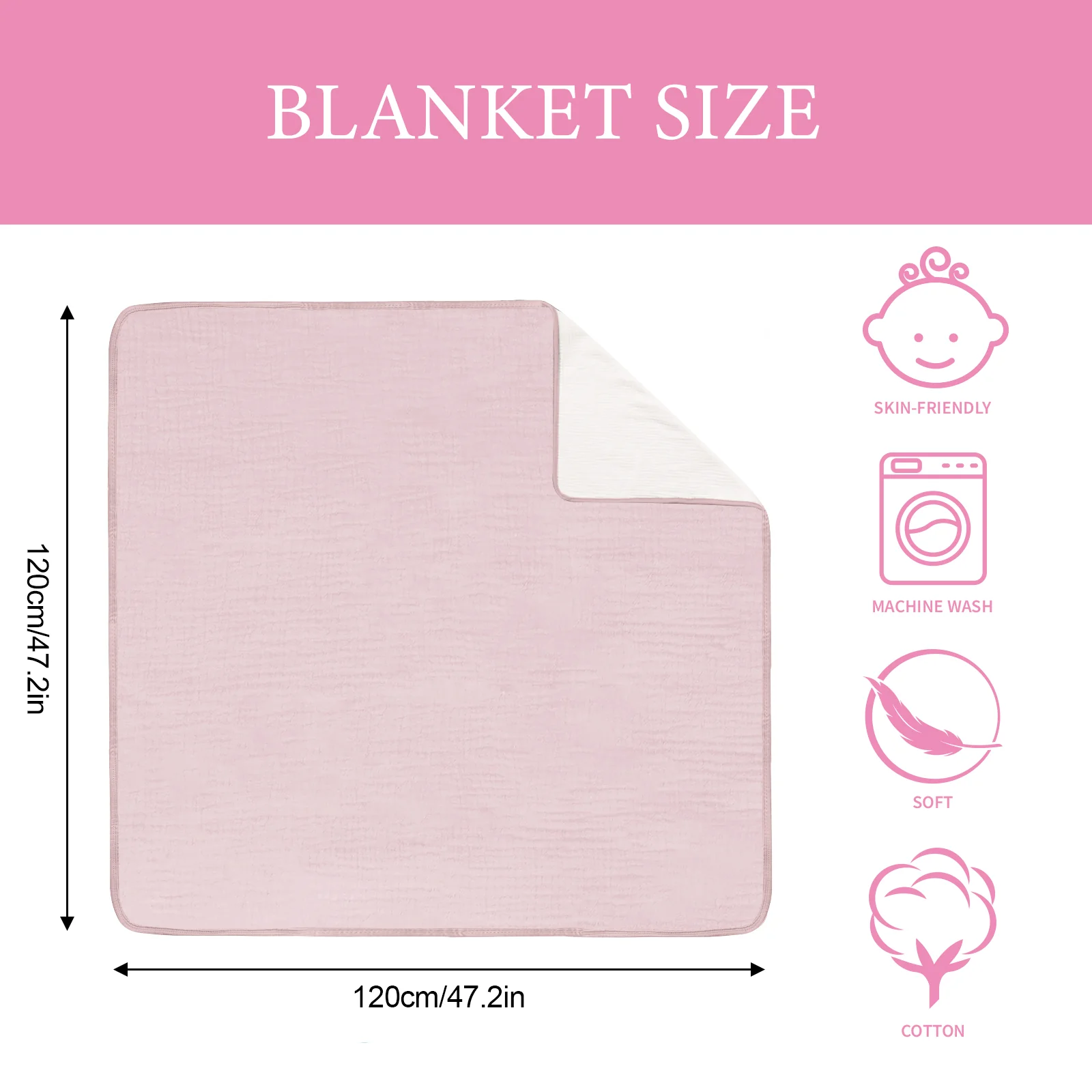 Muslin Baby Blanket - Image 6