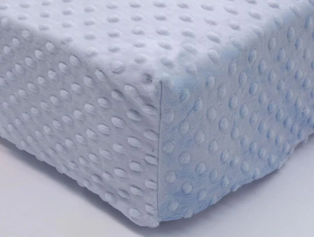 Plush Minky Dot Changing Pad Cover - Image 7