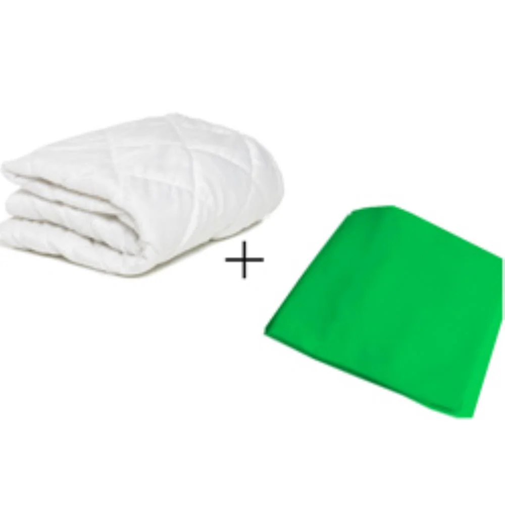 Standard Portable Crib Sheet &  Waterproof Protector Combo - Image 9