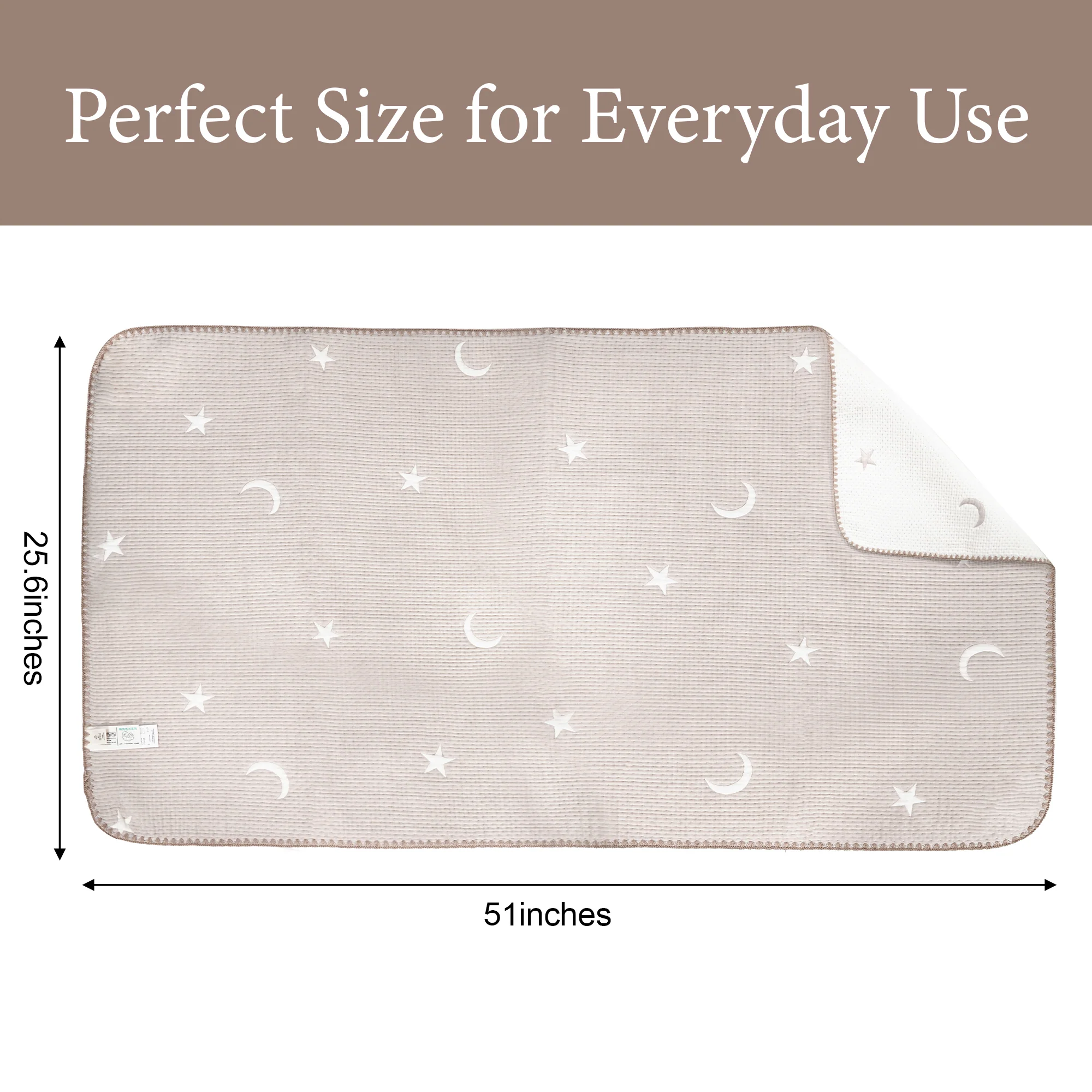Star and Moon Baby Blanket - Image 4