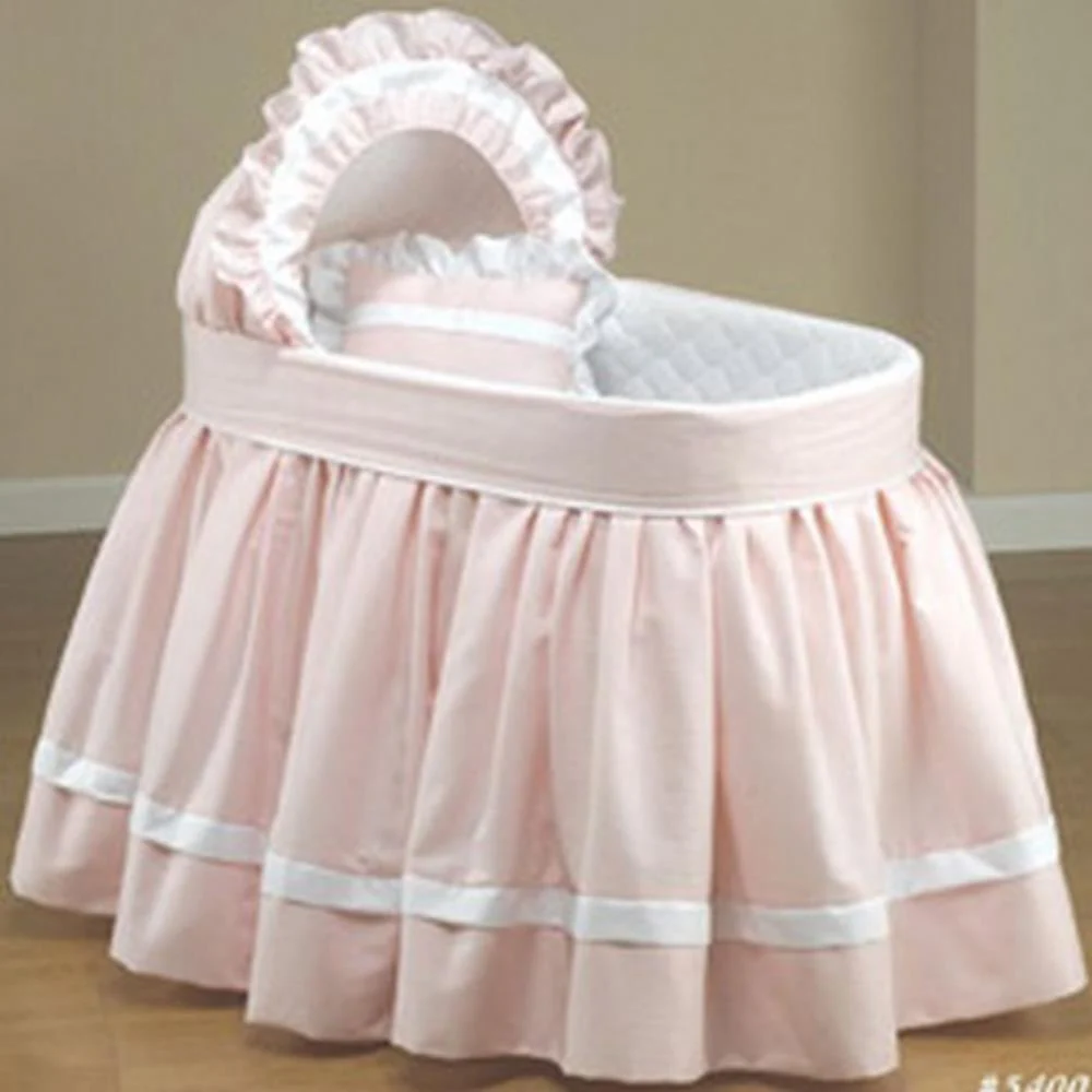 Sweet Petite Bassinet Bedding Includes Skirt & Hood - Image 4